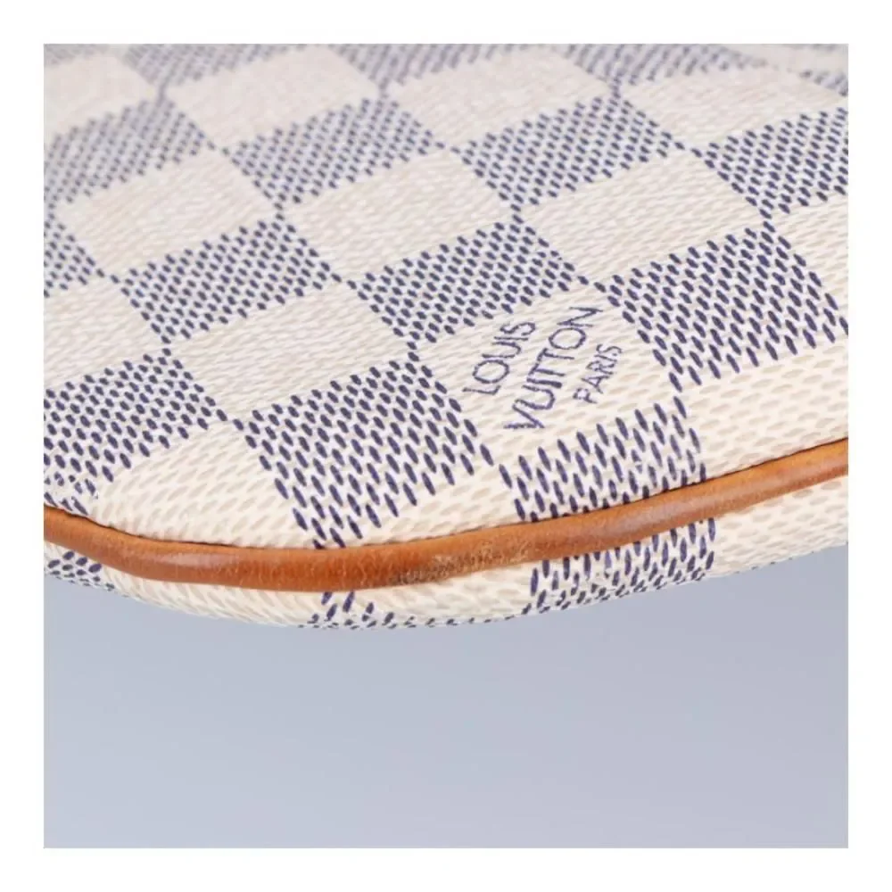 Louis Vuitton Pochette Bosphore Bag Damier Azur White